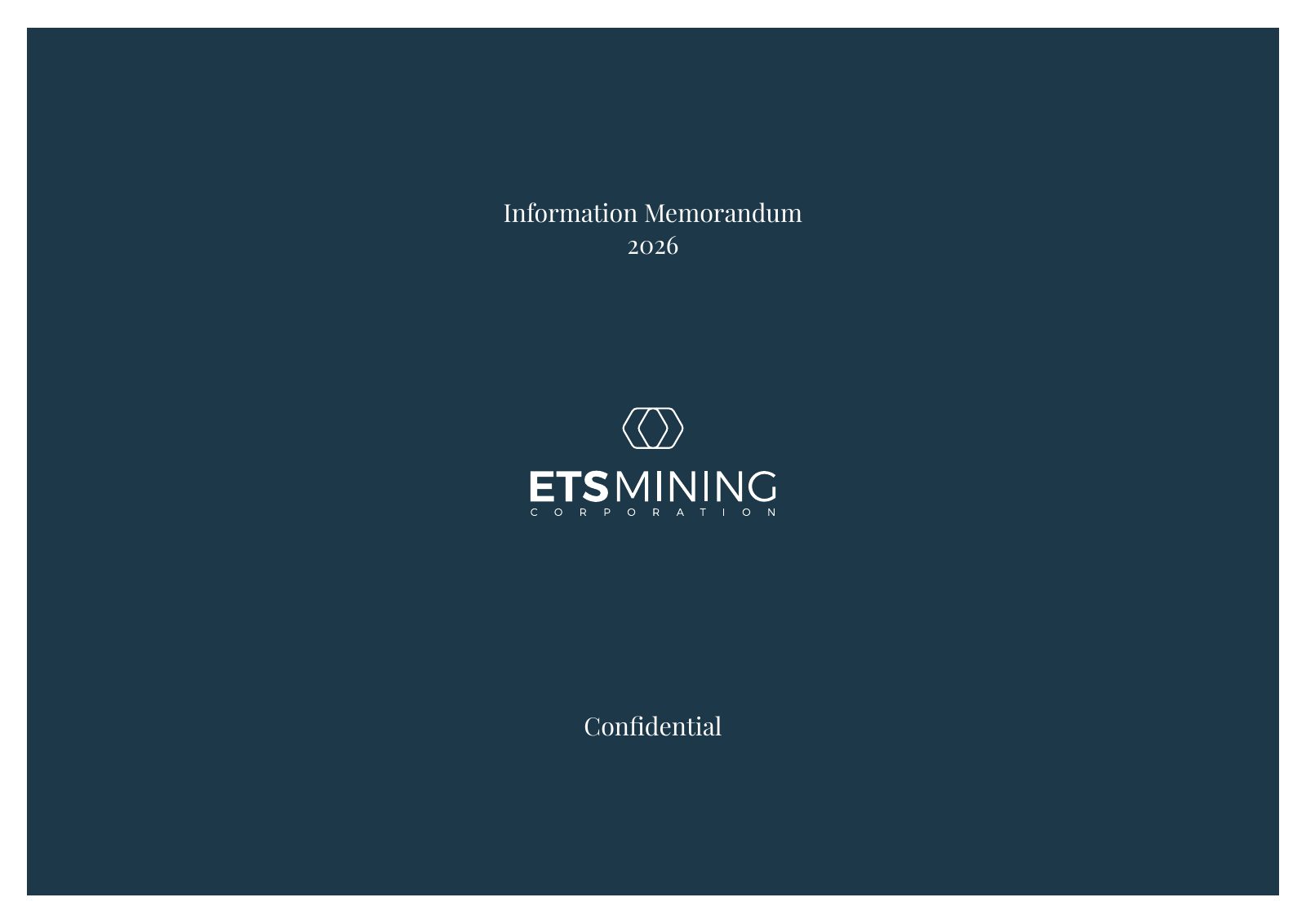 ETS Mining / SAM Alaska Gold Project flyer — page 1