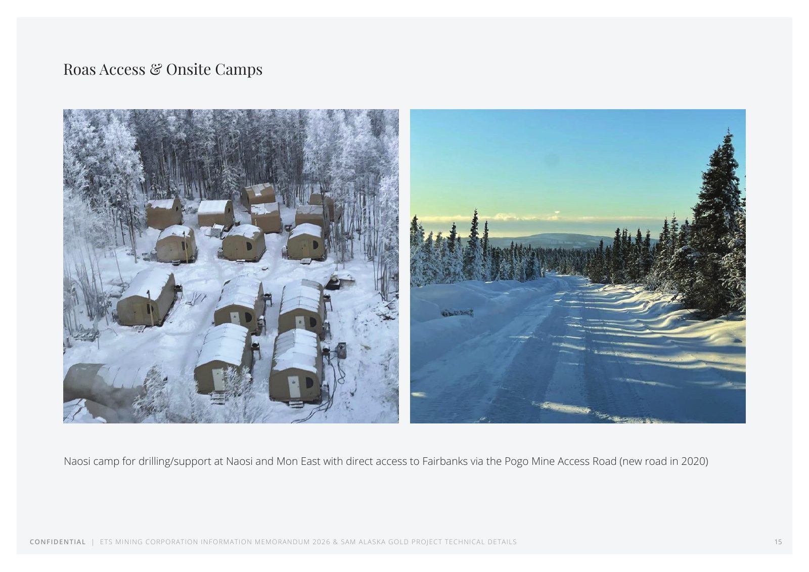 ETS Mining / SAM Alaska Gold Project flyer — page 15