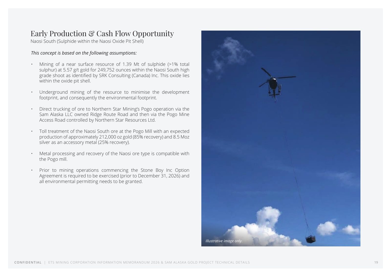 ETS Mining / SAM Alaska Gold Project flyer — page 19