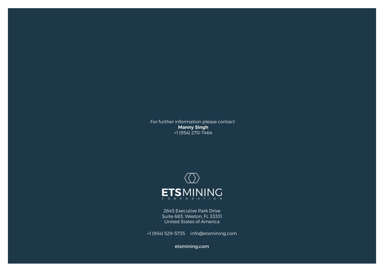 ETS Mining / SAM Alaska Gold Project flyer — page 21