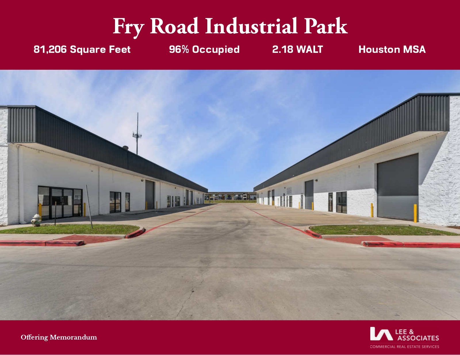 Fry Road Industrial Park flyer — page 1