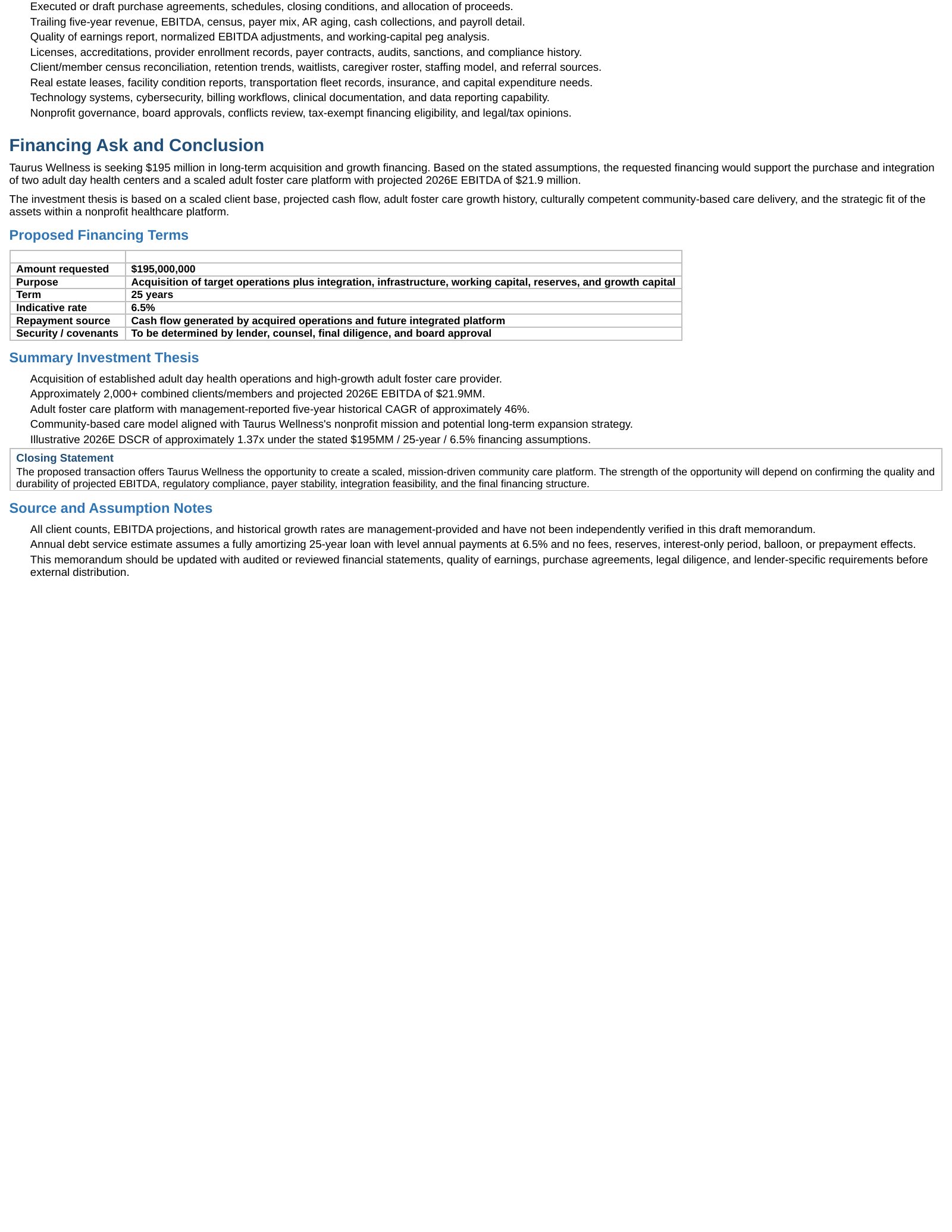 Taurus Wellness Center flyer — page 3